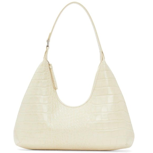 BY FAR Off-White Croc Amber Bag - Picture 2 of 8